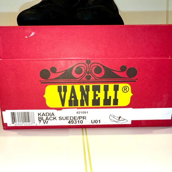 VANEL ASTYR BLACK PRINT - Women's Size 7W - Picture 8 of 10
